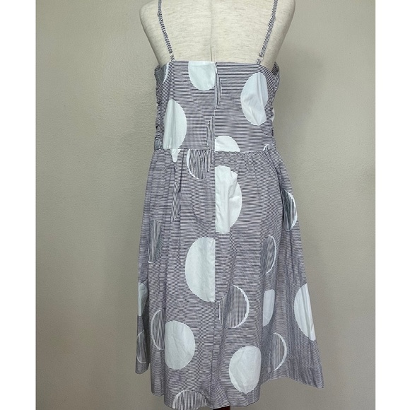 Bonsui Front Knot White & Black A-Line Sundress - Picture 4 of 13